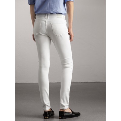 burberry jeans womens white