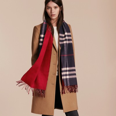 burberry scarf red