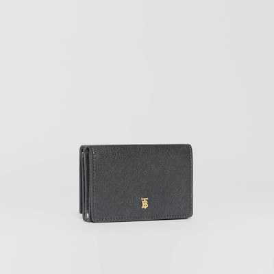 Small Grainy Leather Folding Wallet in 