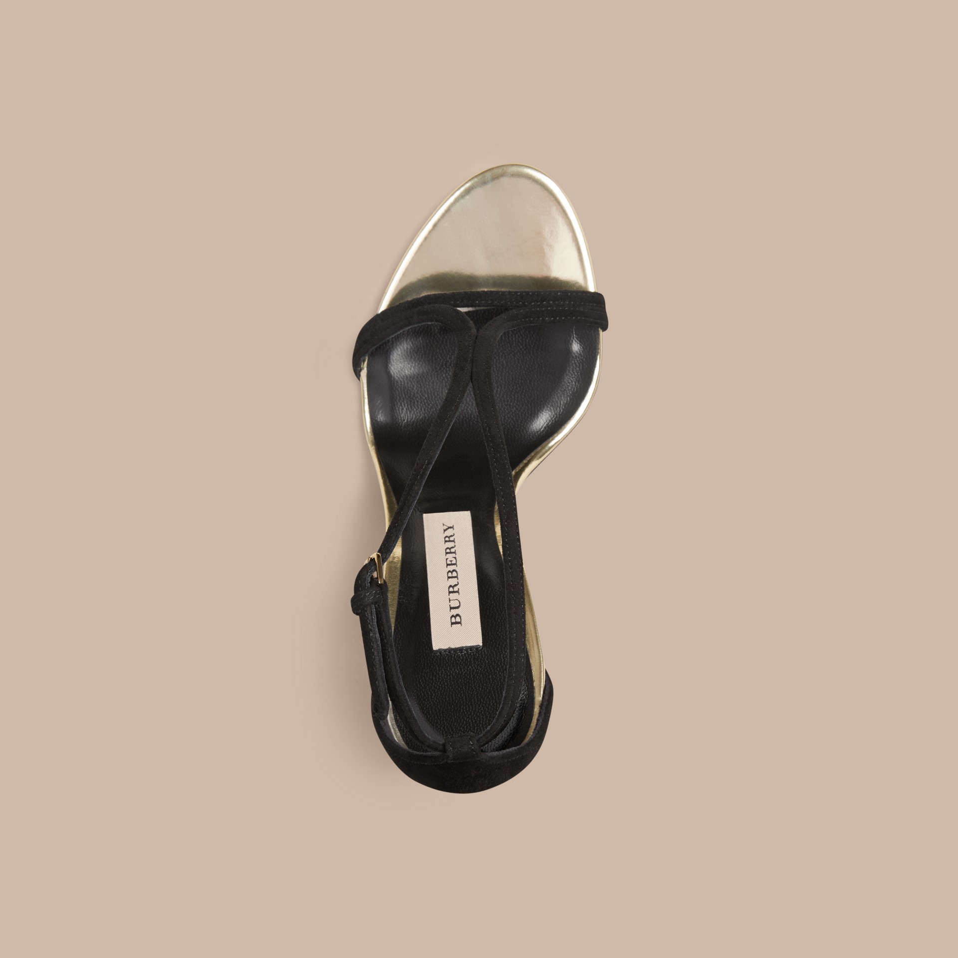 Slim Strap Suede Sandals | Burberry