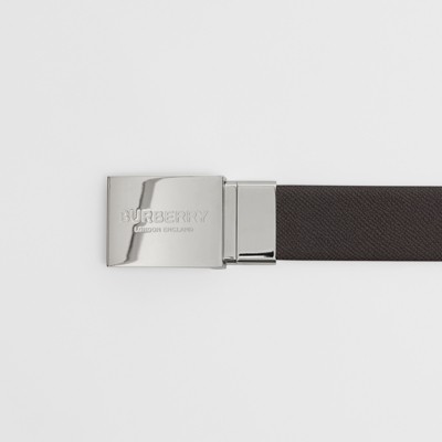 burberry plaque buckle leather belt