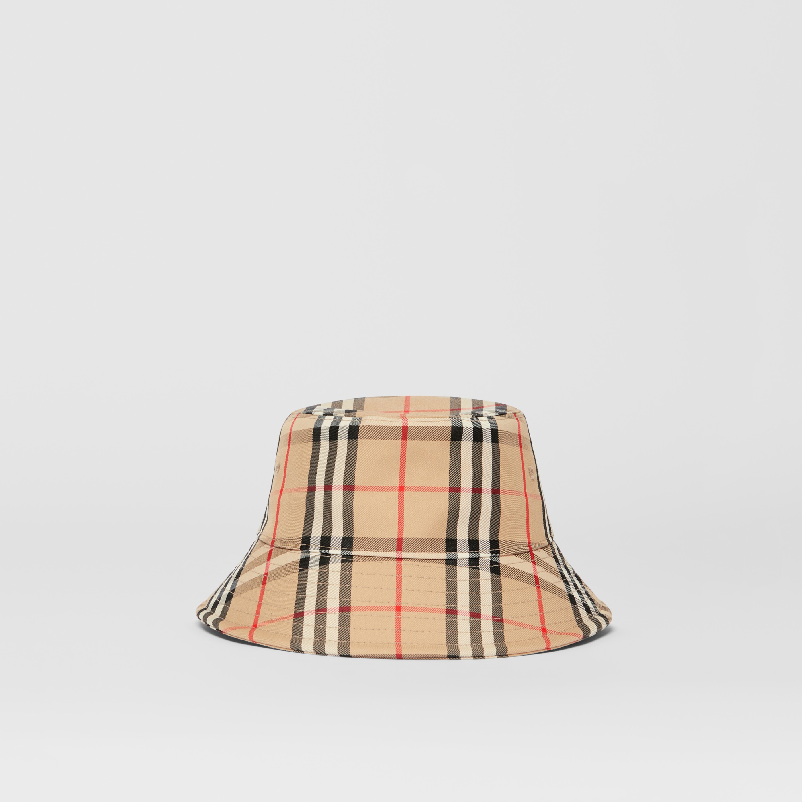 Vintage Check Cotton Bucket Hat in Archive Beige | Burberry®