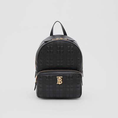 black burberry backpack