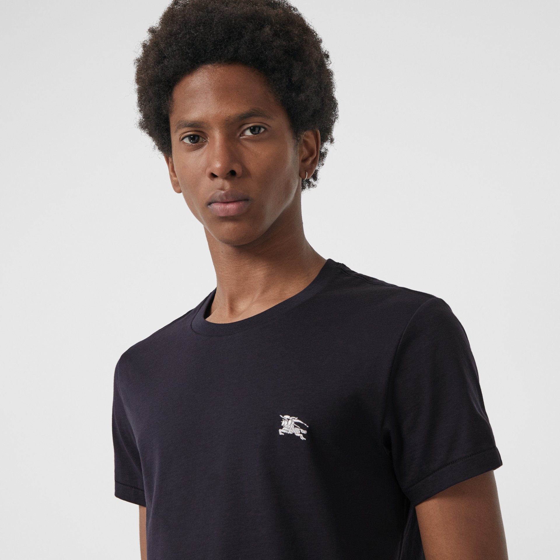 Cotton Jersey T-shirt in Navy - Men | Burberry United States