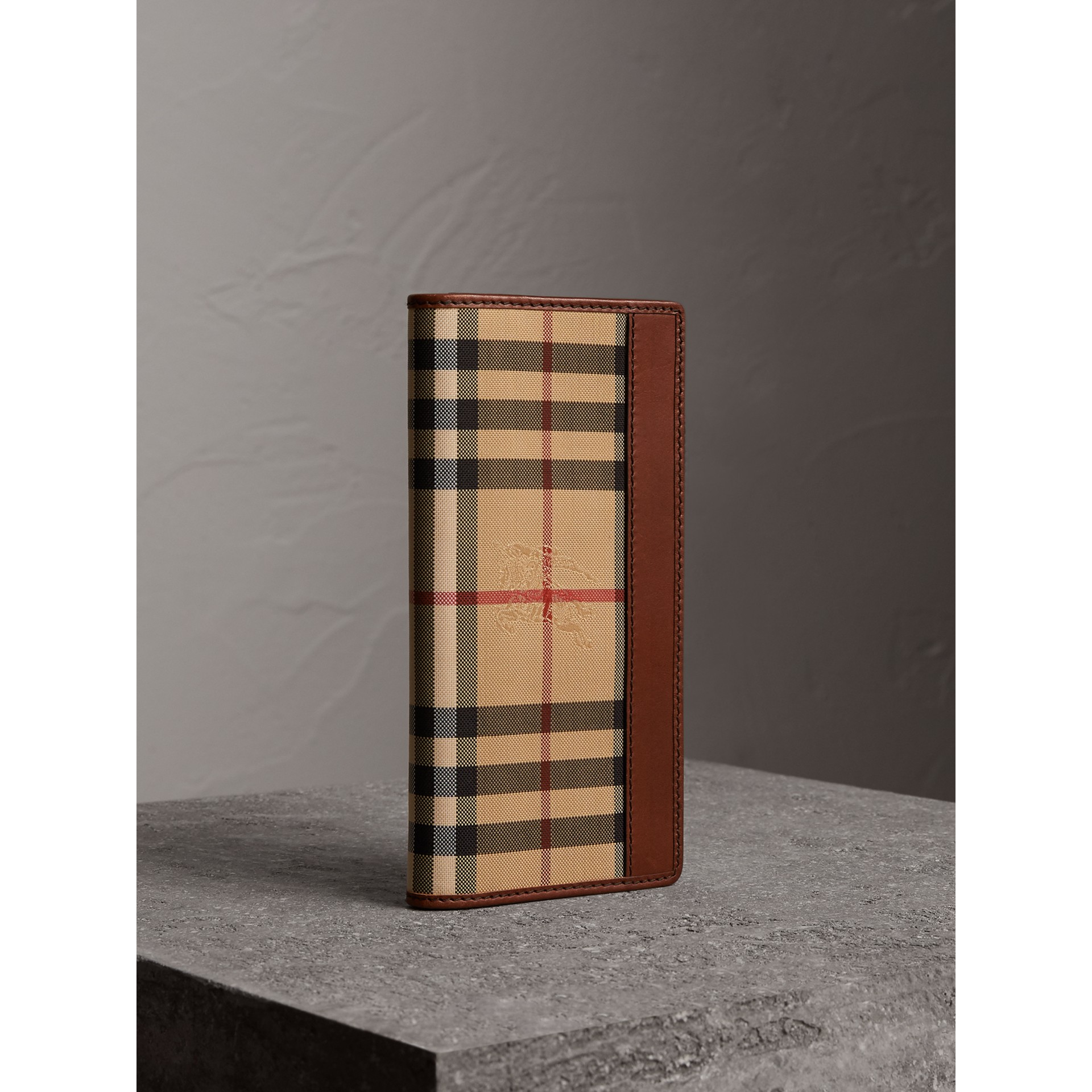 Horseferry Check Continental Wallet in Tan - Men | Burberry United States