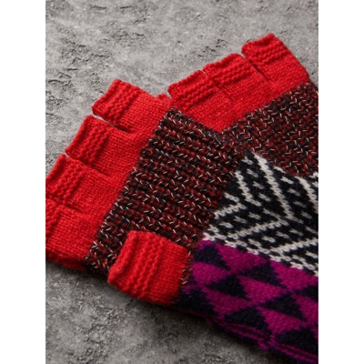 burberry fingerless gloves