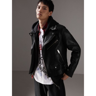 burberry men leather jacket