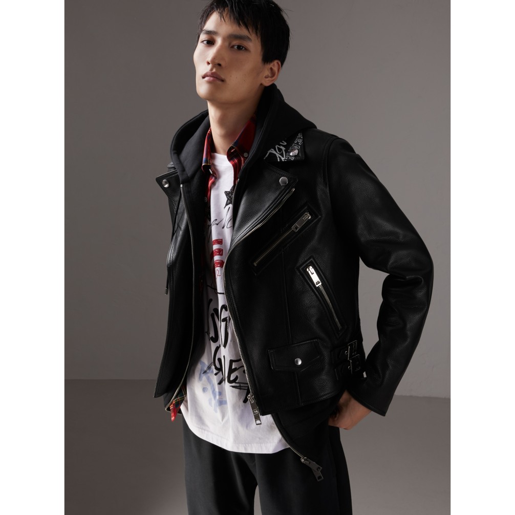 「burberry x 吴亦凡」系列皮革机车夹克 产品图片61