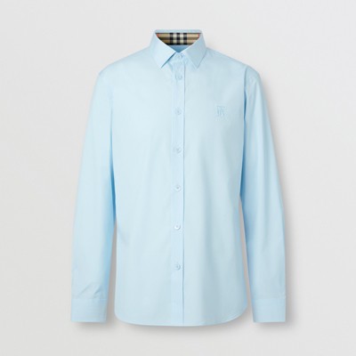 pale blue slim fit shirt