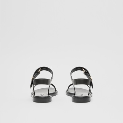 burberry sandals womens black