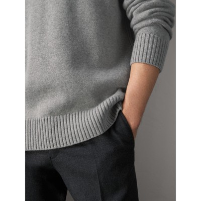 burberry sweater grey