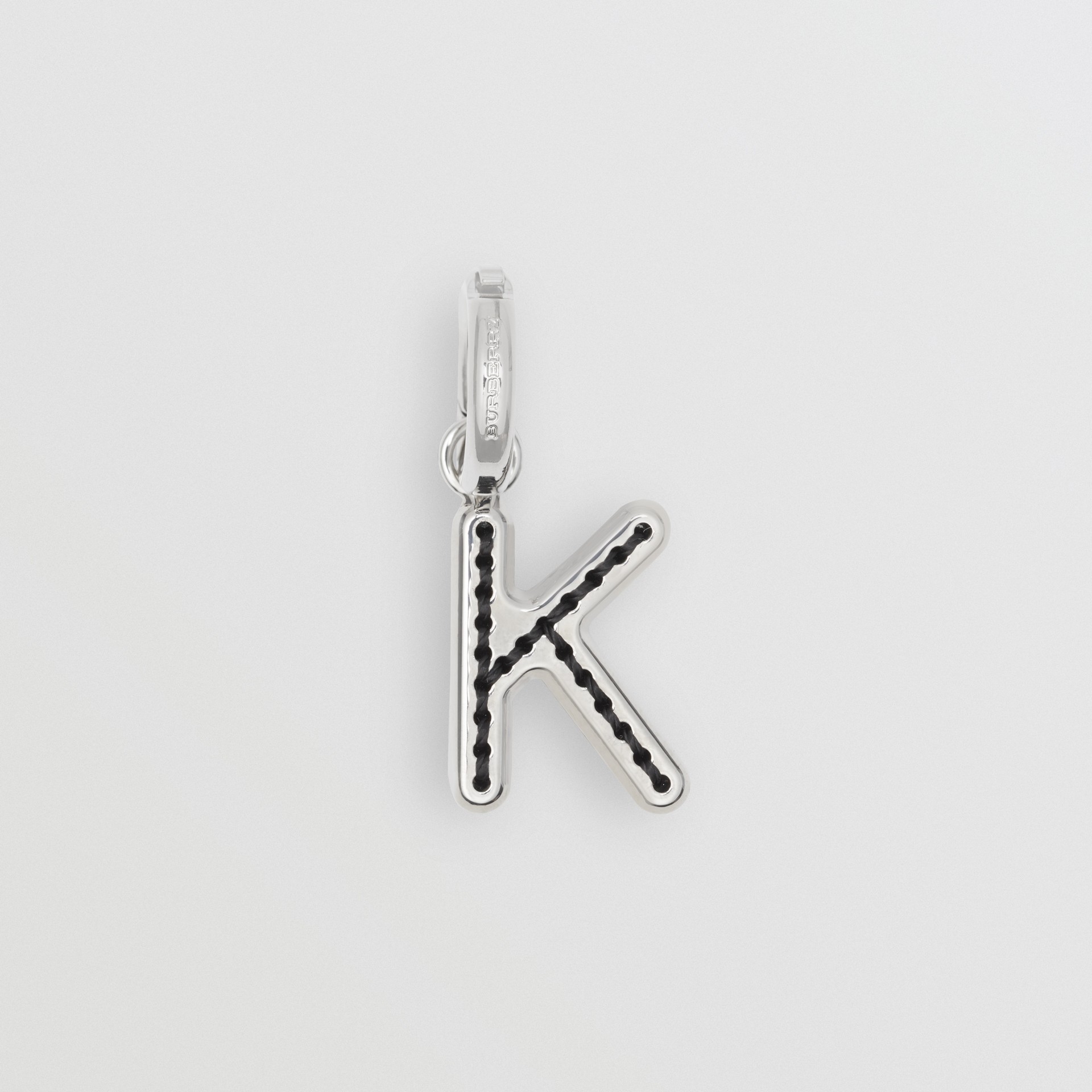 BURBERRY Leather-topstitched ‘K’ Alphabet Charm