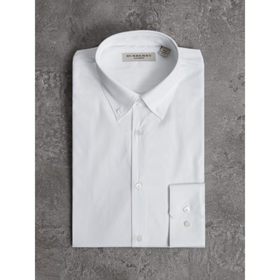 burberry white collar shirt