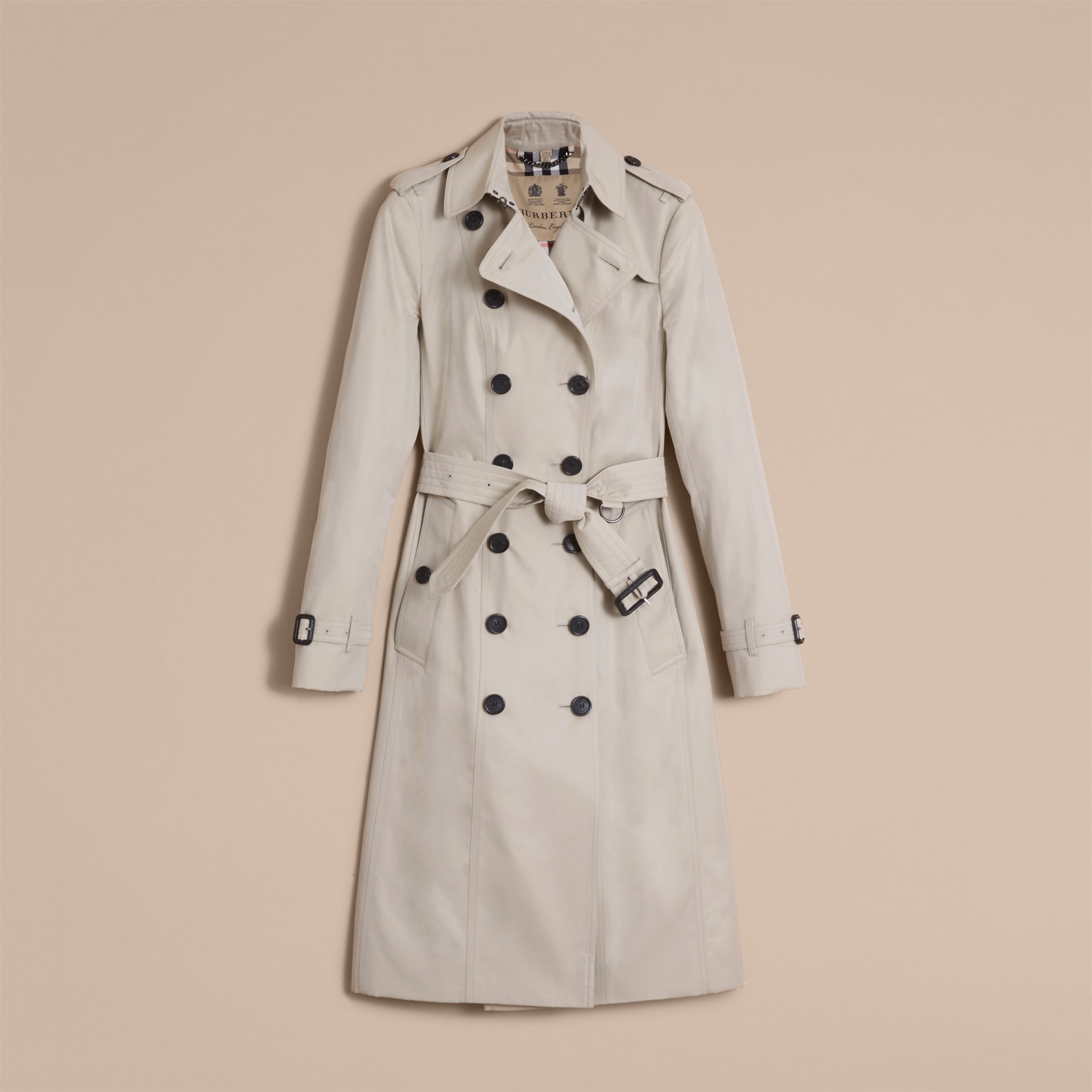 The Sandringham – Extra-long Heritage Trench Coat in Stone | Burberry