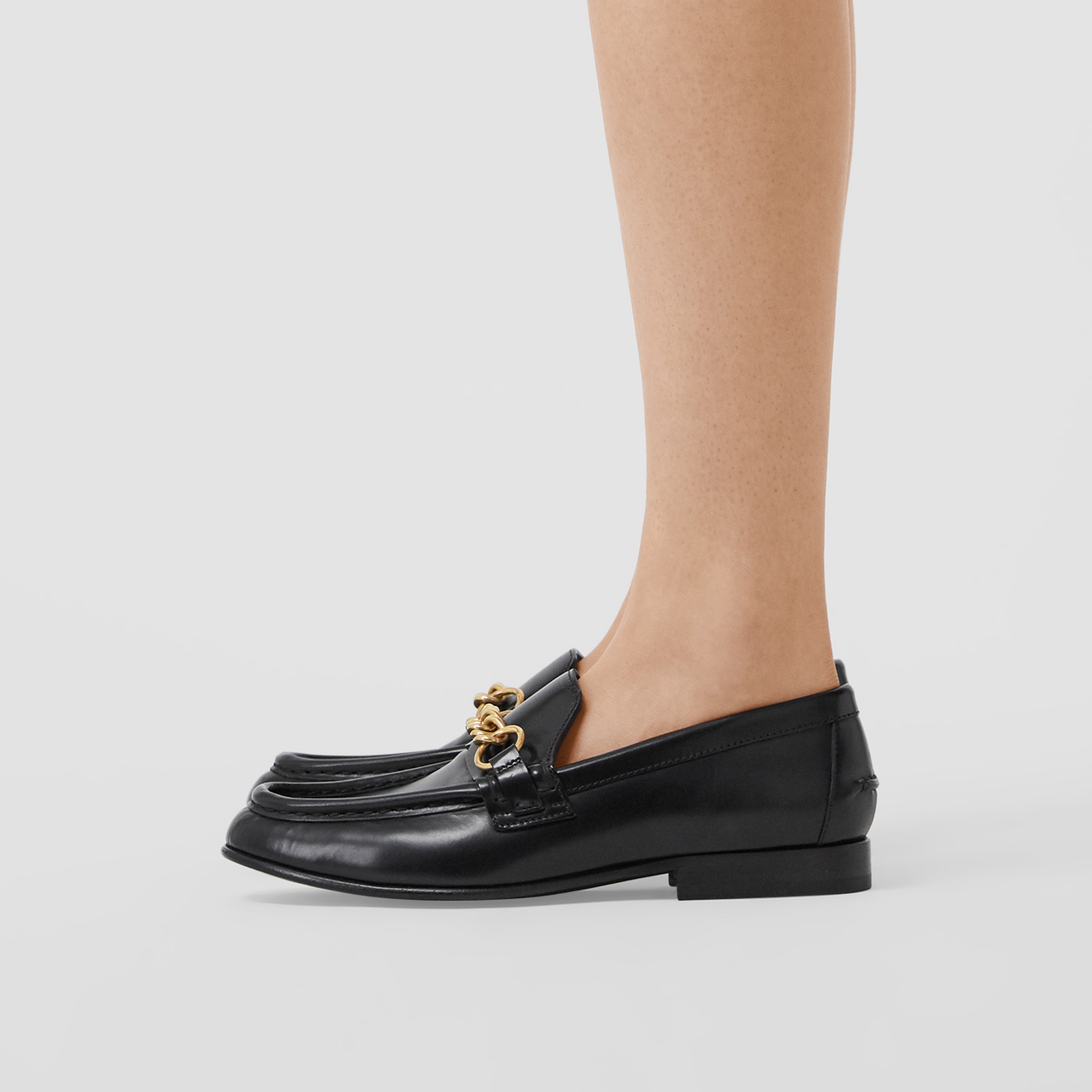 via spiga yania chain link leather loafer