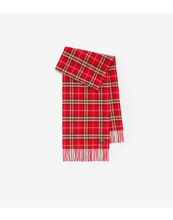 Check Cashmere Scarf