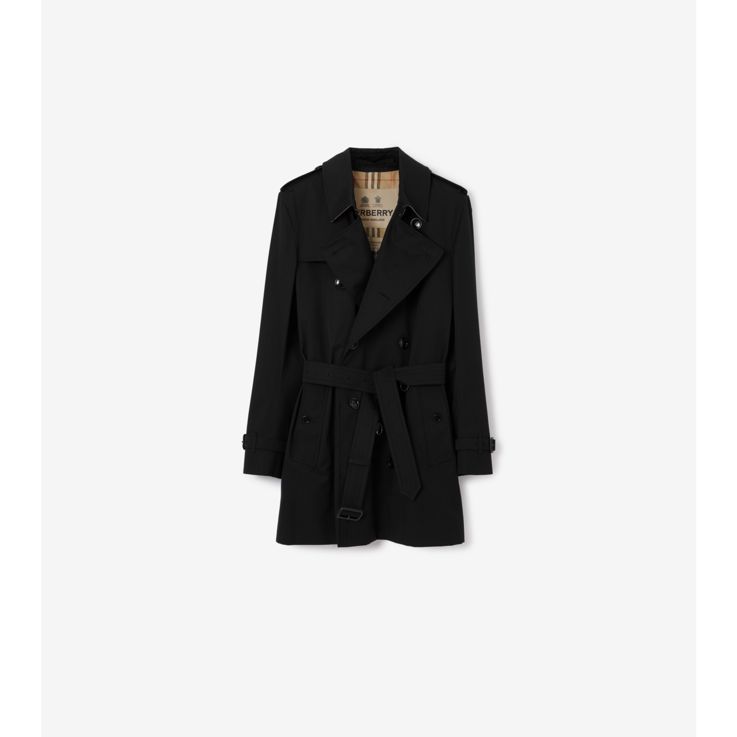 Mens short hot sale trench jacket