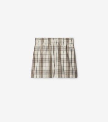 Check Cotton Shorts - Women | Burberry® Official