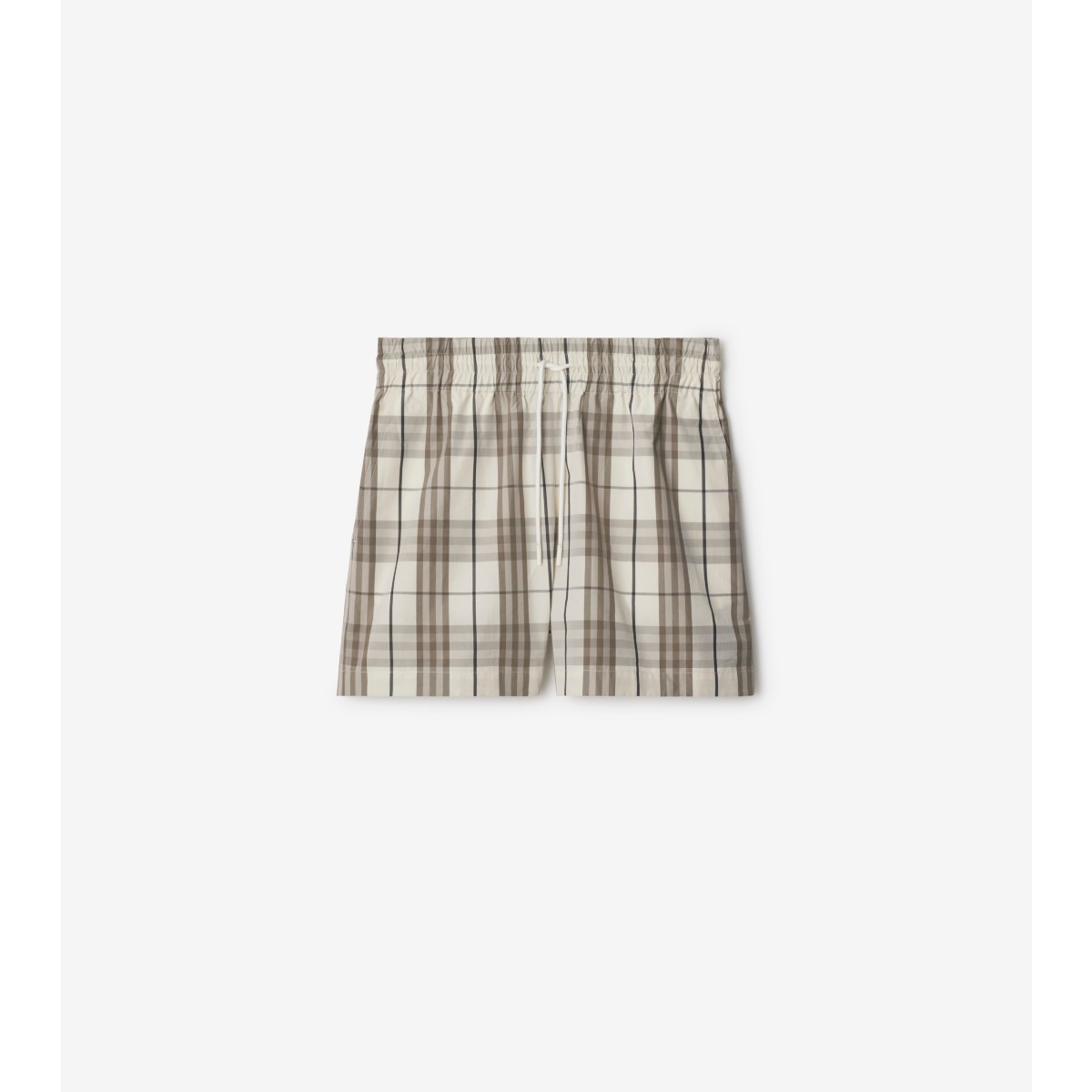 Burberry Check Deck Shorts In Cotton