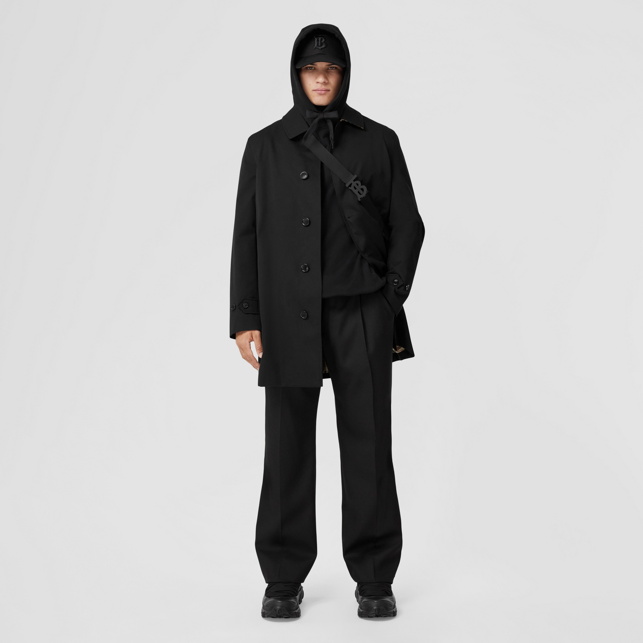 帕丁顿版型 – 短款 Heritage 轻便大衣 (黑色) - 男士 | Burberry® 博柏利官网 - 1