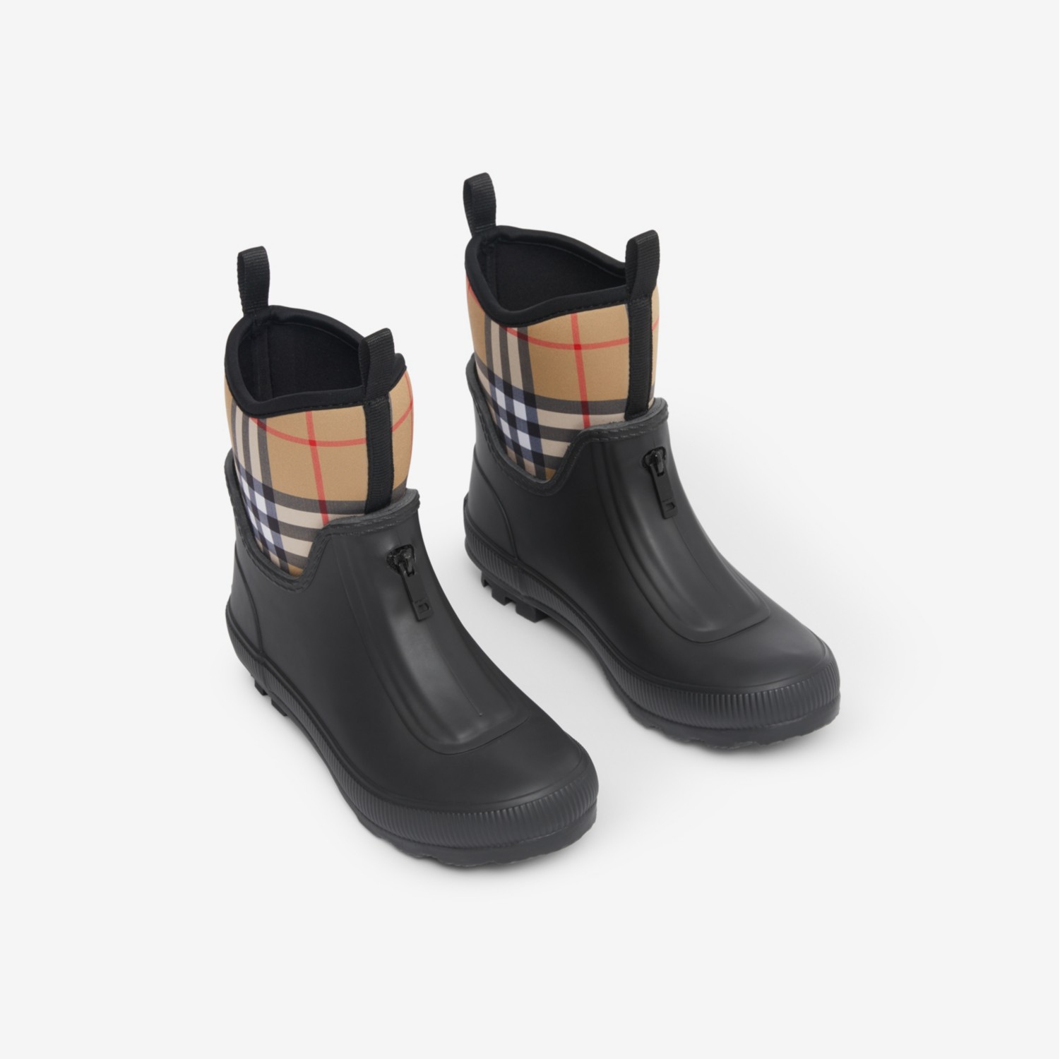 Burberry Kids Mini Flinton Check Rain Boots