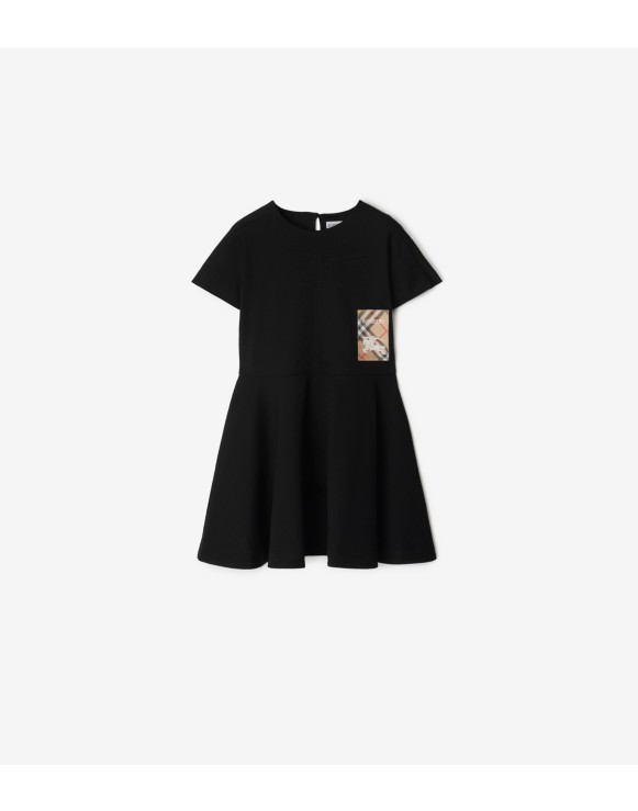 Check Label Cotton Dress