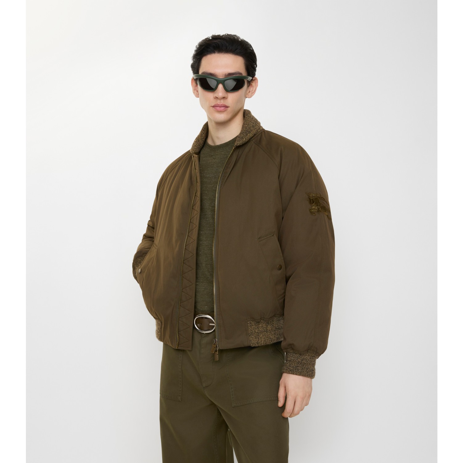 Gabardine Bomber Jacket