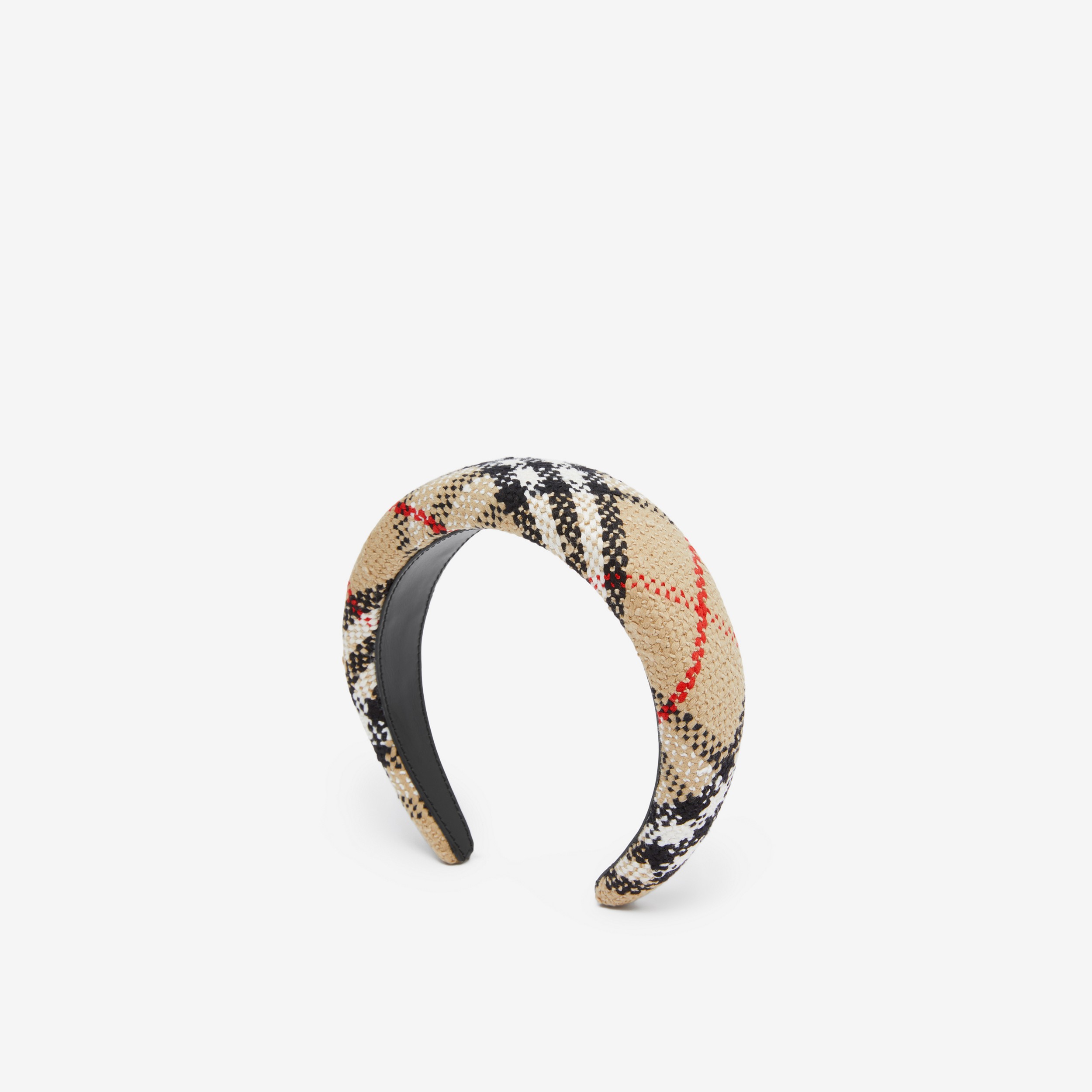 Vintage Check Bouclé Hairband in Archive Beige | Burberry® Official - 2