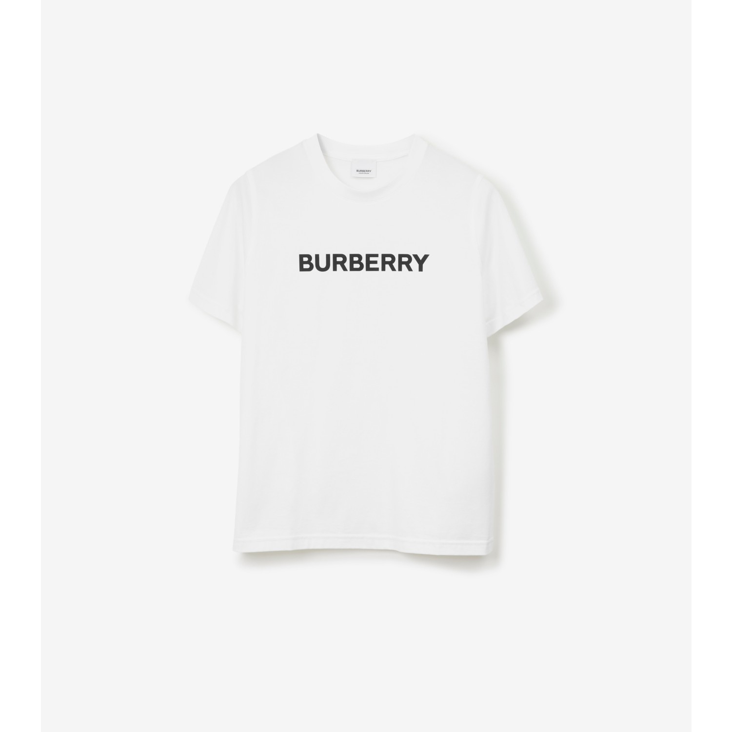 Logo Cotton T shirt in White Women Burberry Official