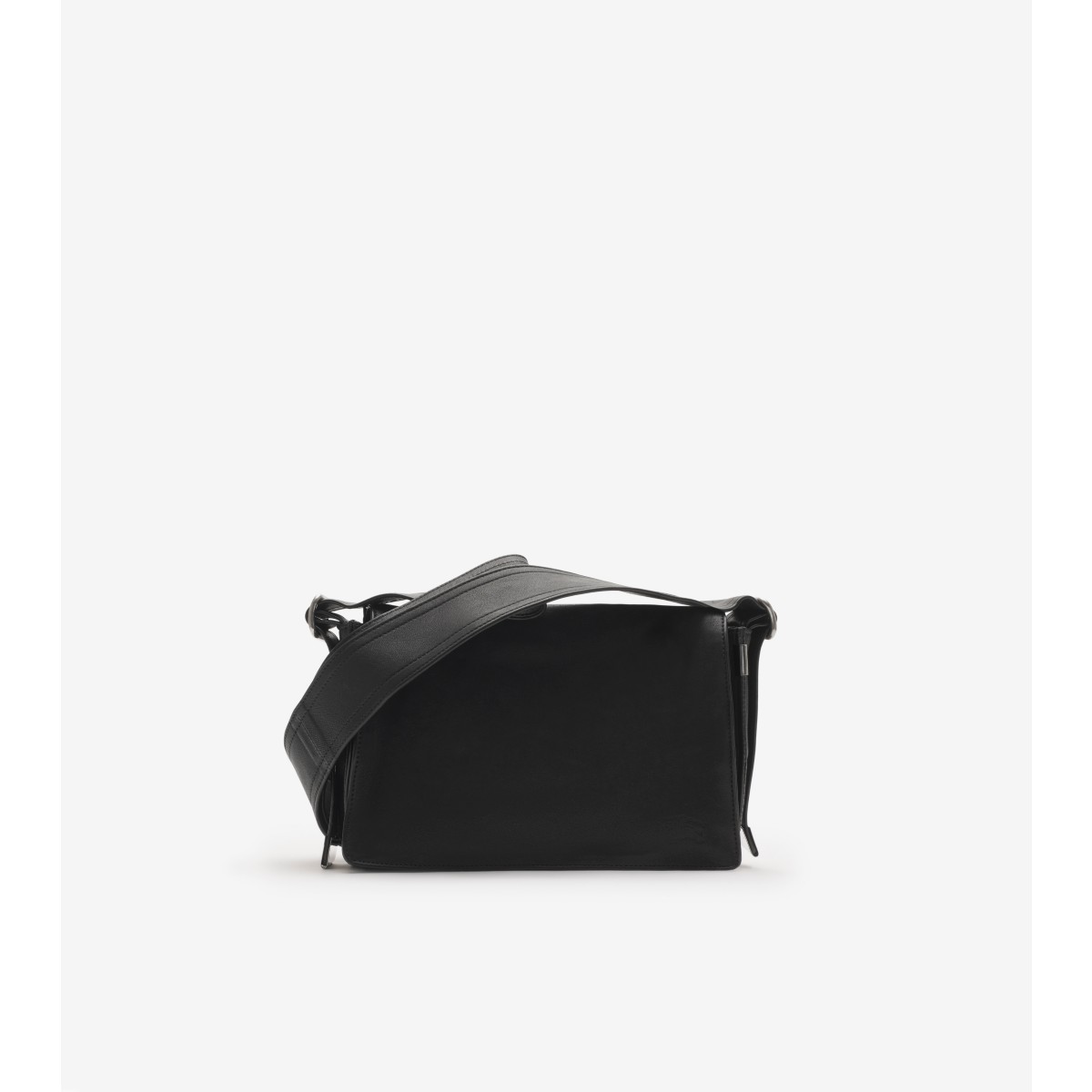 Shop Burberry Trench Crossbody Bag In Black