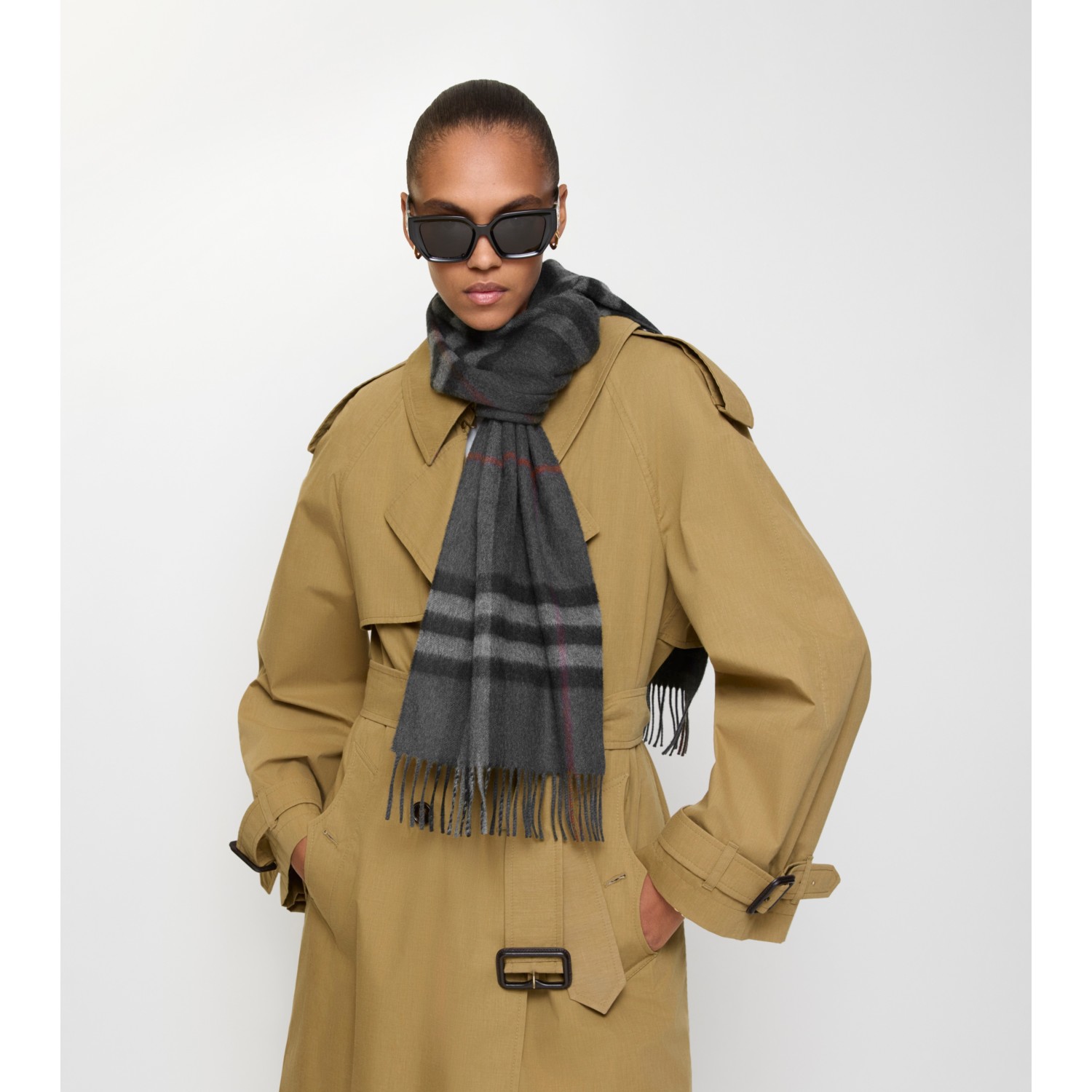 Check Cashmere Scarf - thumbnail 9