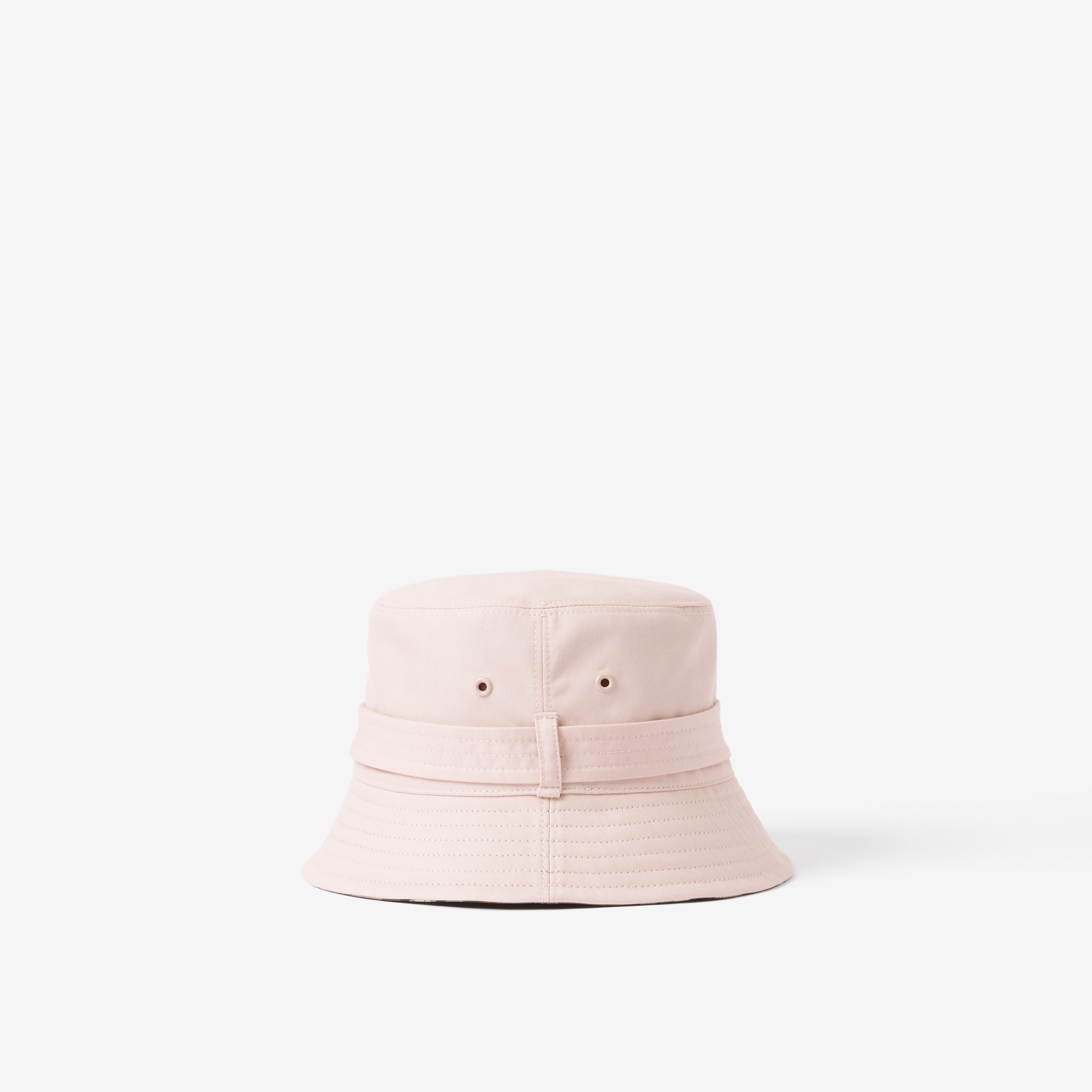 Tropical Gabardine Belted Bucket Hat in Sugar Pink | Burberry® Official - 3