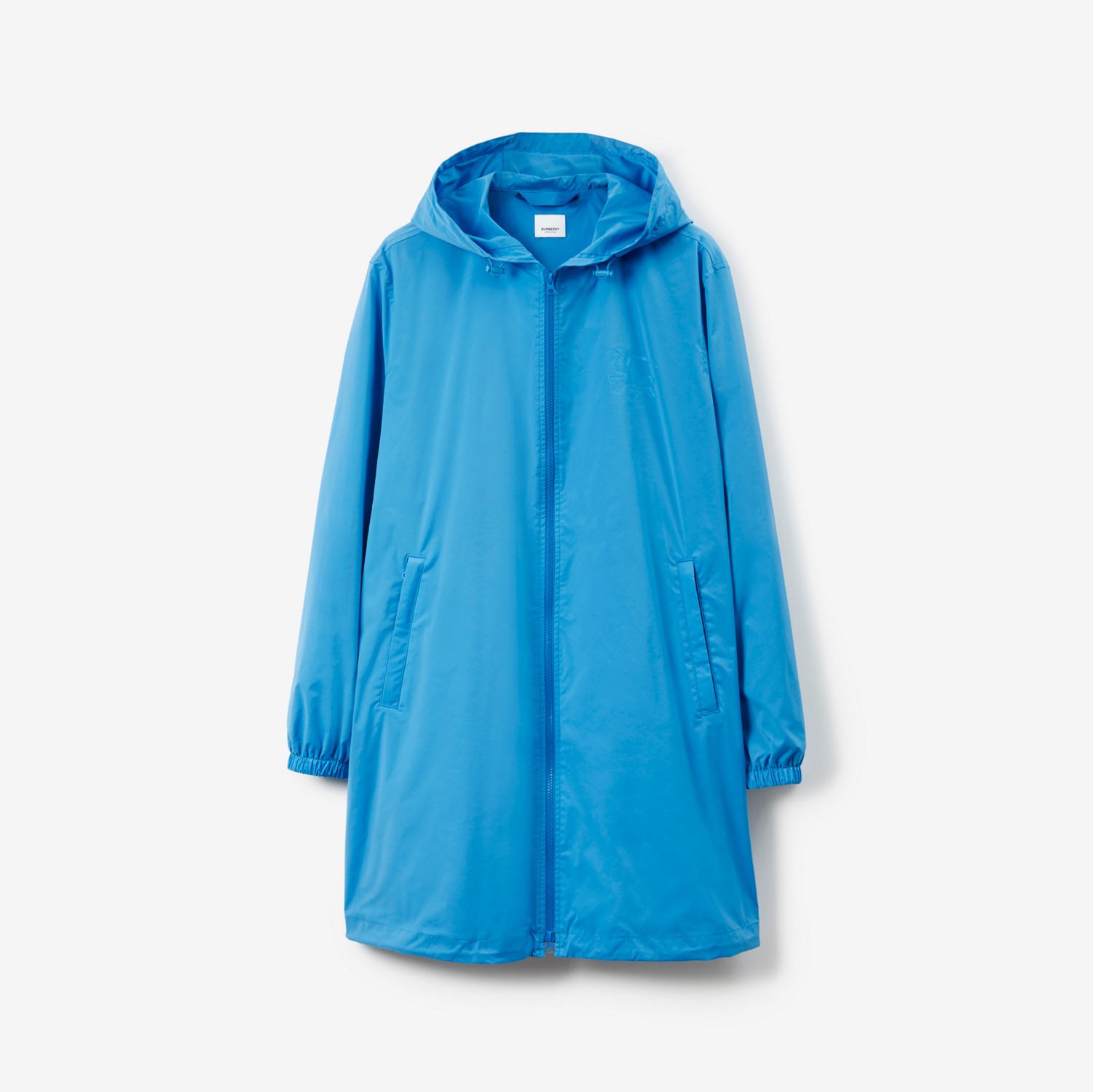 EKD Hooded Coat in Bright Cerulean Blue - Men | Burberry® Official