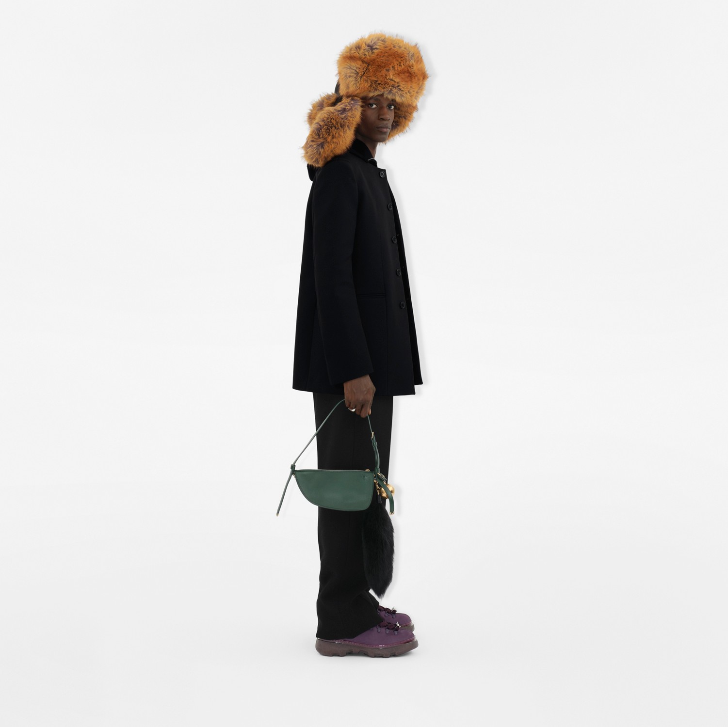 Mini Shield Sling Bag in Vine - Women | Burberry® Official