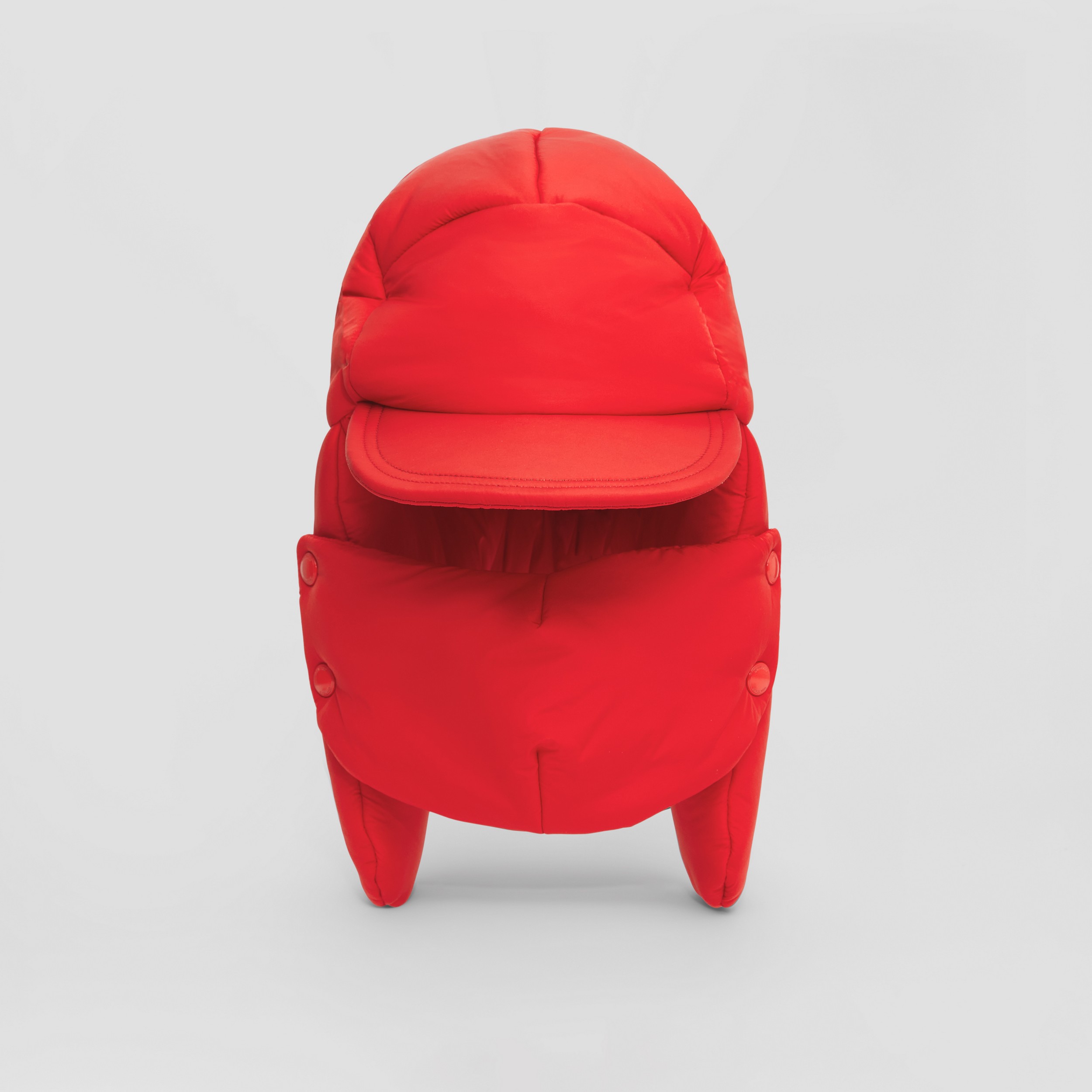Oversize-Kappe aus wattiertem Nylon (Rot) | Burberry® - 1