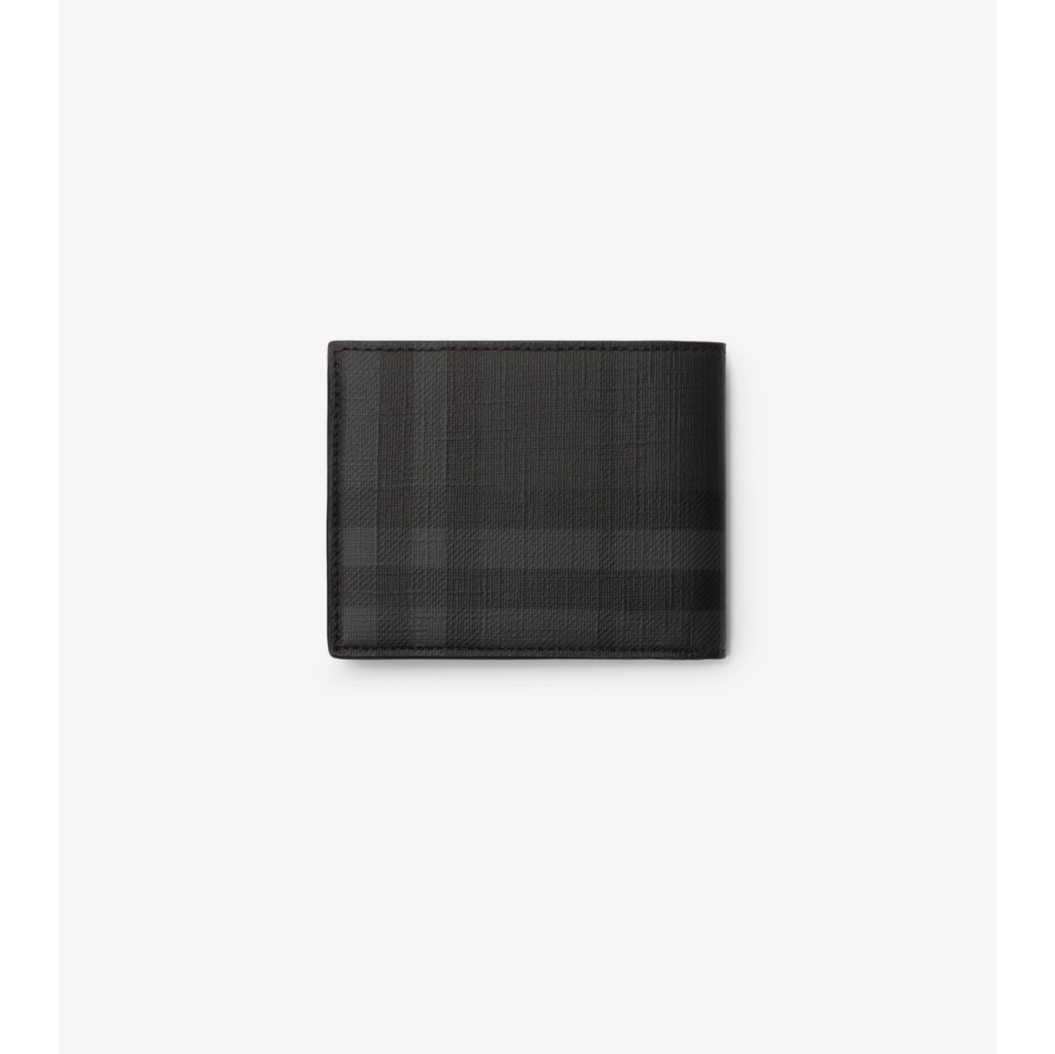 City Check Slim Bifold Wallet in Iron grey - Men, Cotton, Technical | Burberry® Official