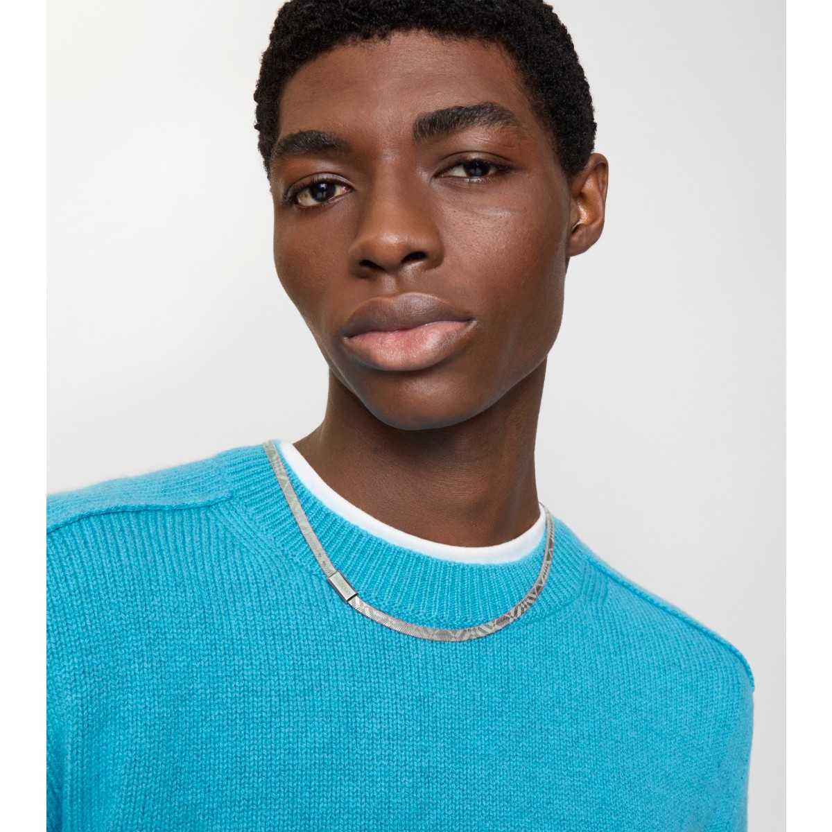  Check Engraved Necklace​