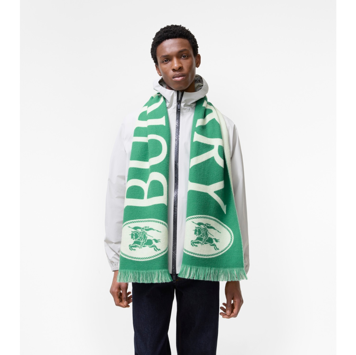 Logo Wool Scarf