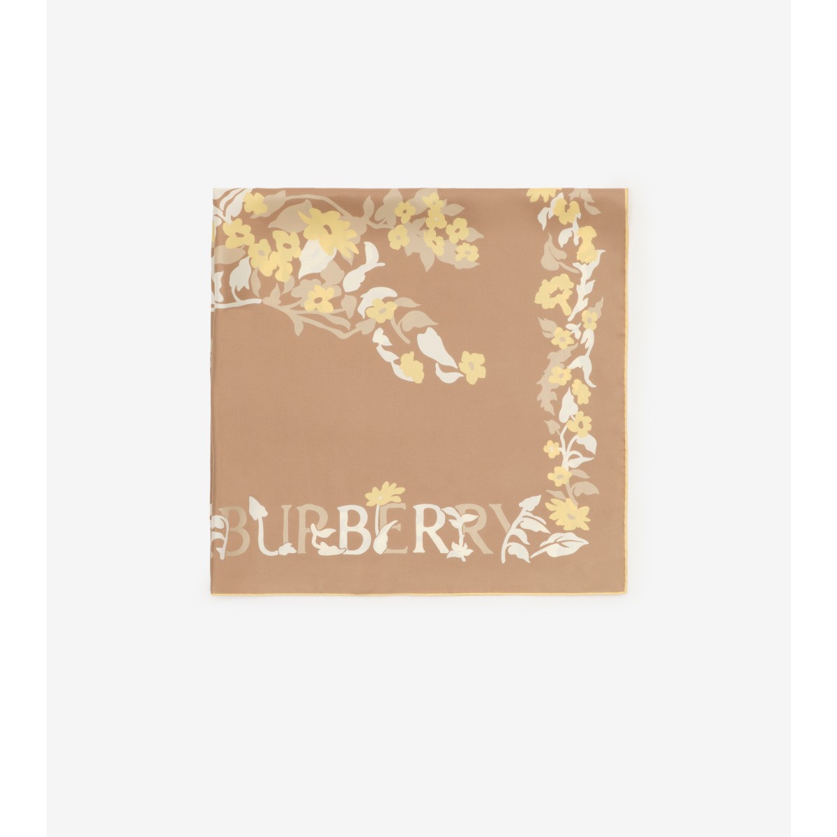  Floral EKD Silk Scarf