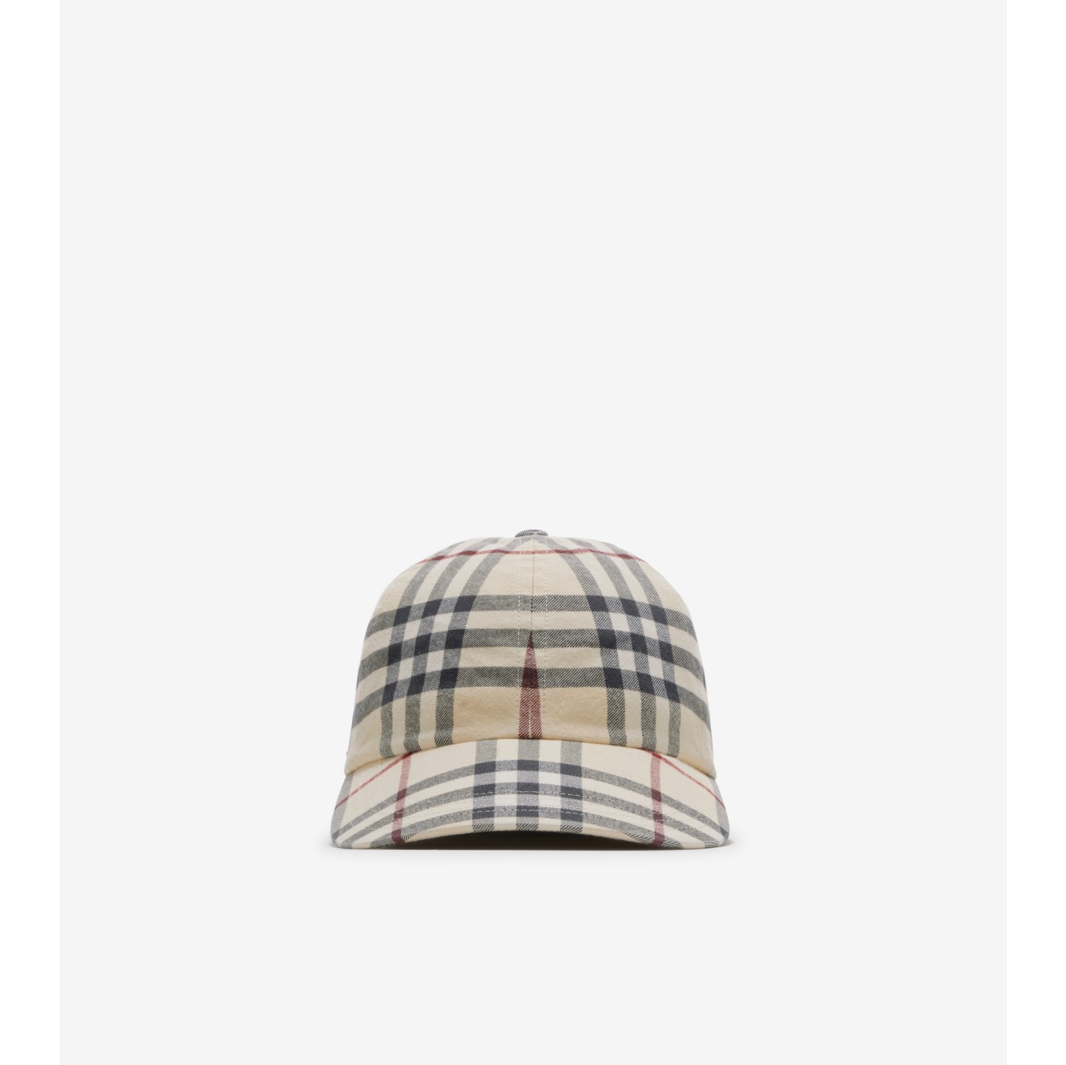 チェックコットン ベースボールキャップ (ストーン) | Burberry®公式サイト