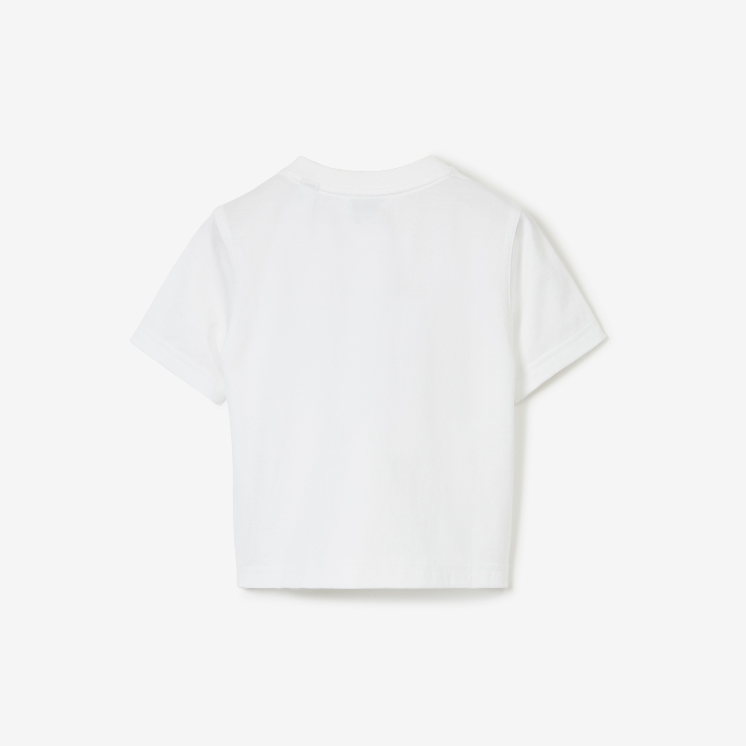 Thomas Bear Print Cotton T-shirt in White - Children | Burberry® Official - 2