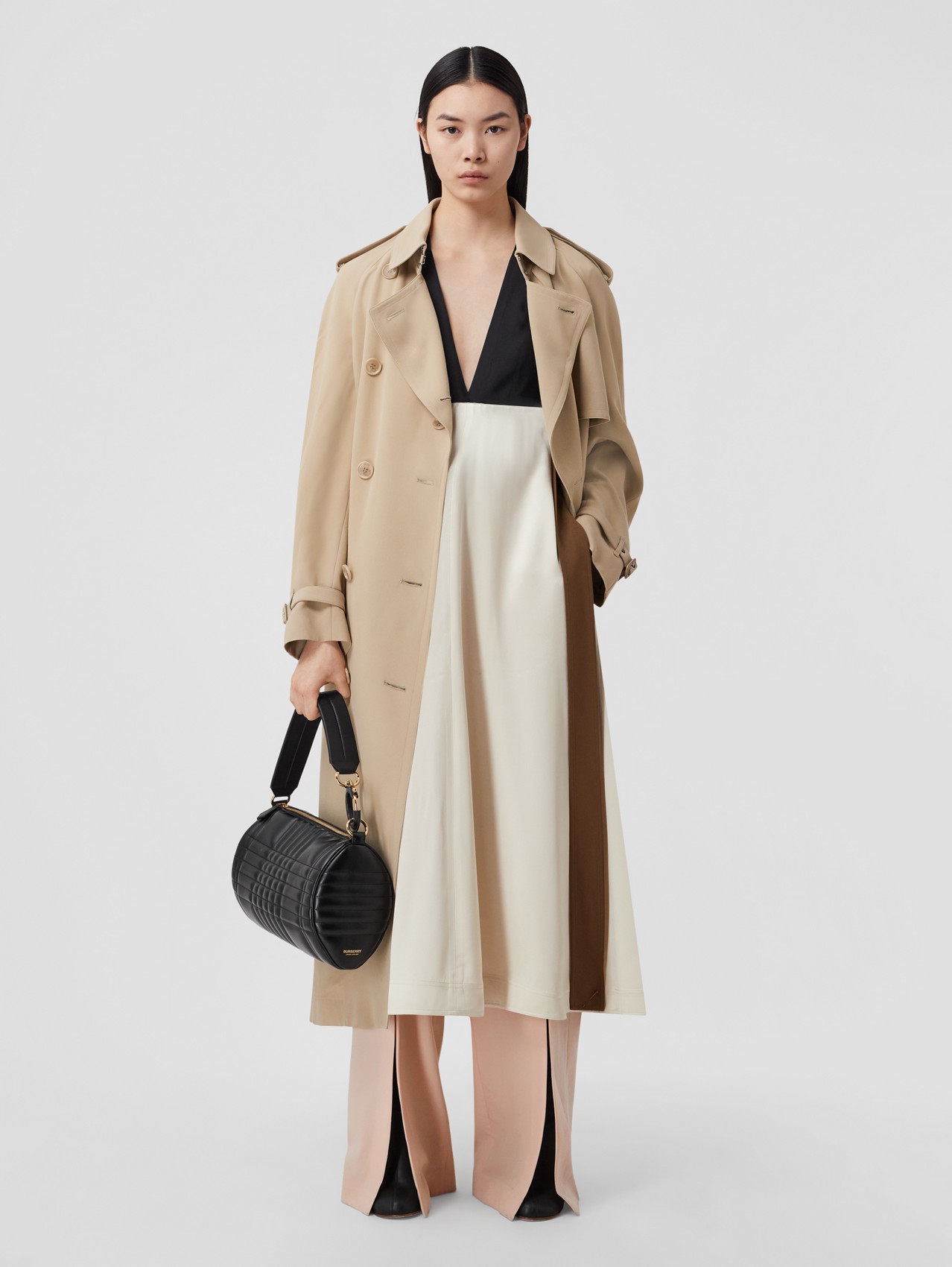Silk-lined Viscose Trench Coat in Soft Fawn - Women | Burberry® Official