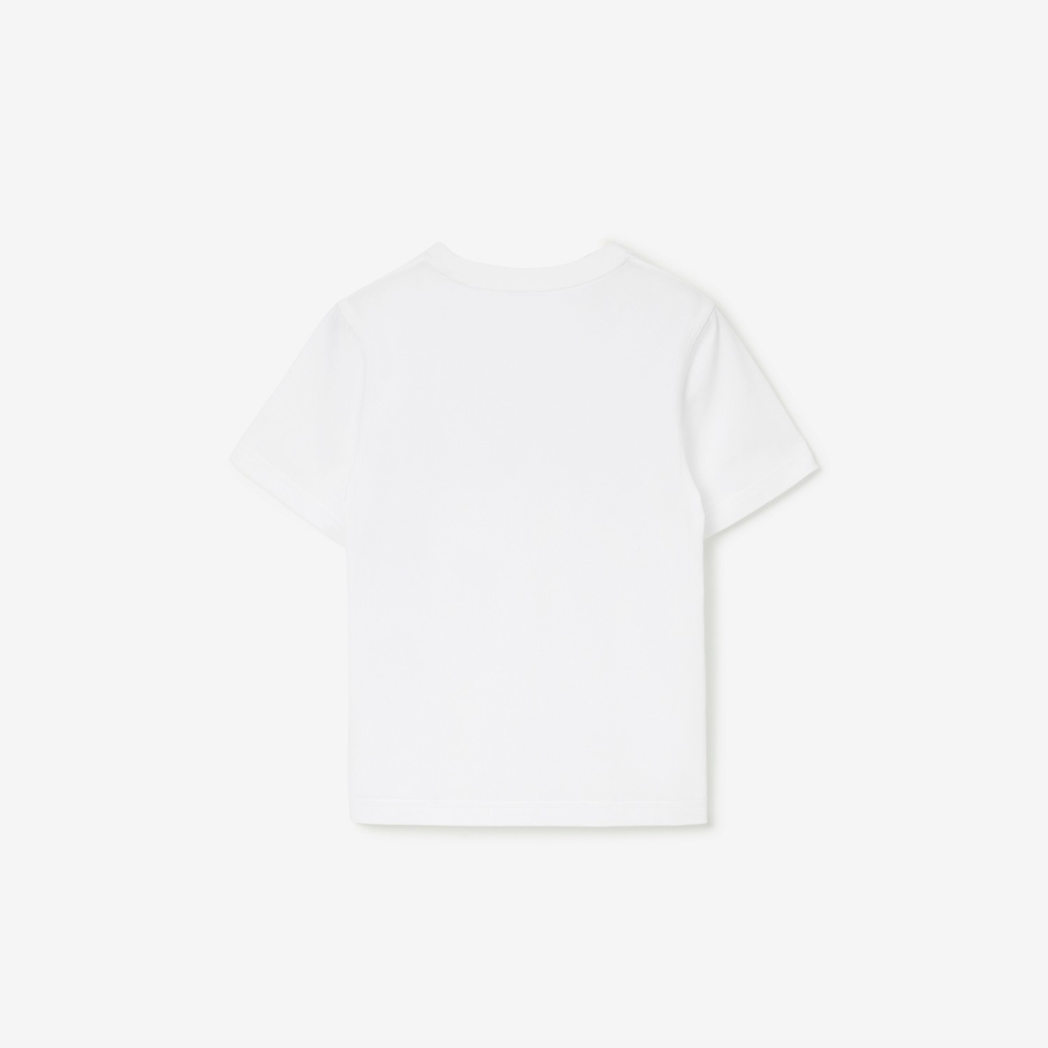 标签棉质 T 恤衫 (白色) | Burberry® 博柏利官网
