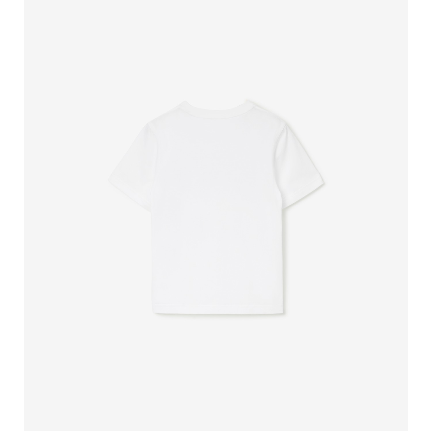 Label Cotton T-shirt in White | Burberry® Official