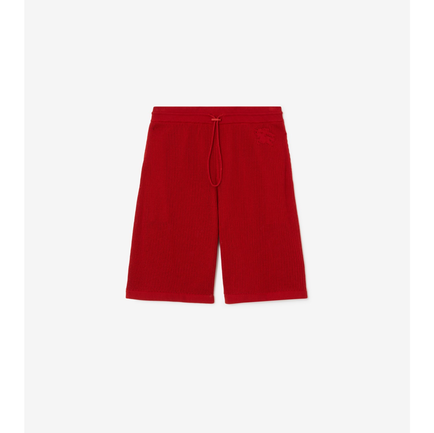 Silk Cotton Mesh Shorts in Pillar - Men | Burberry® Official