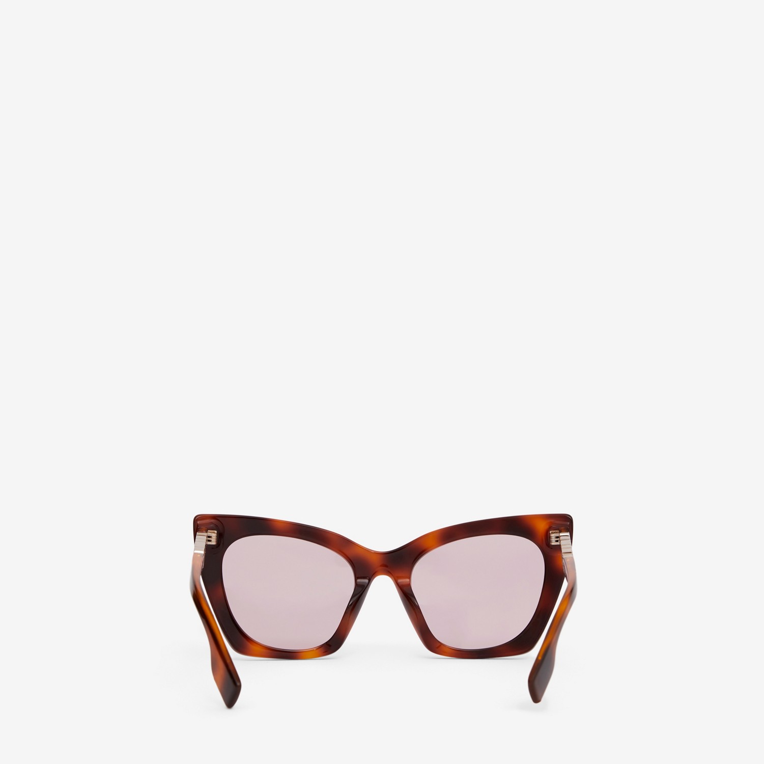Logo Detail Cat-eye Frame Sunglasses in Warm Tortoiseshell - Women | Burberry® Official