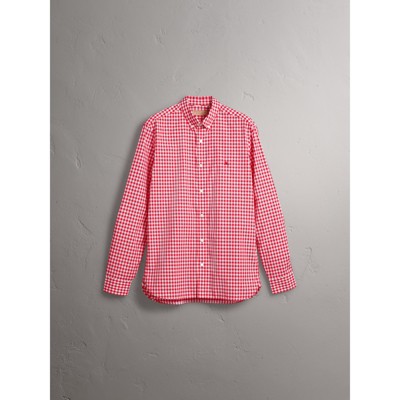 burberry pink shirt men