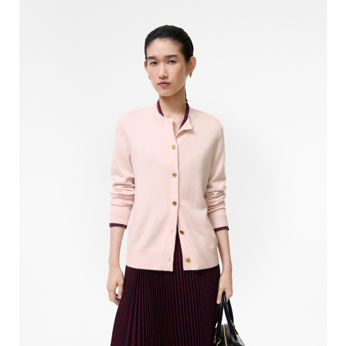  Embroidered Cashmere Blend Cardigan