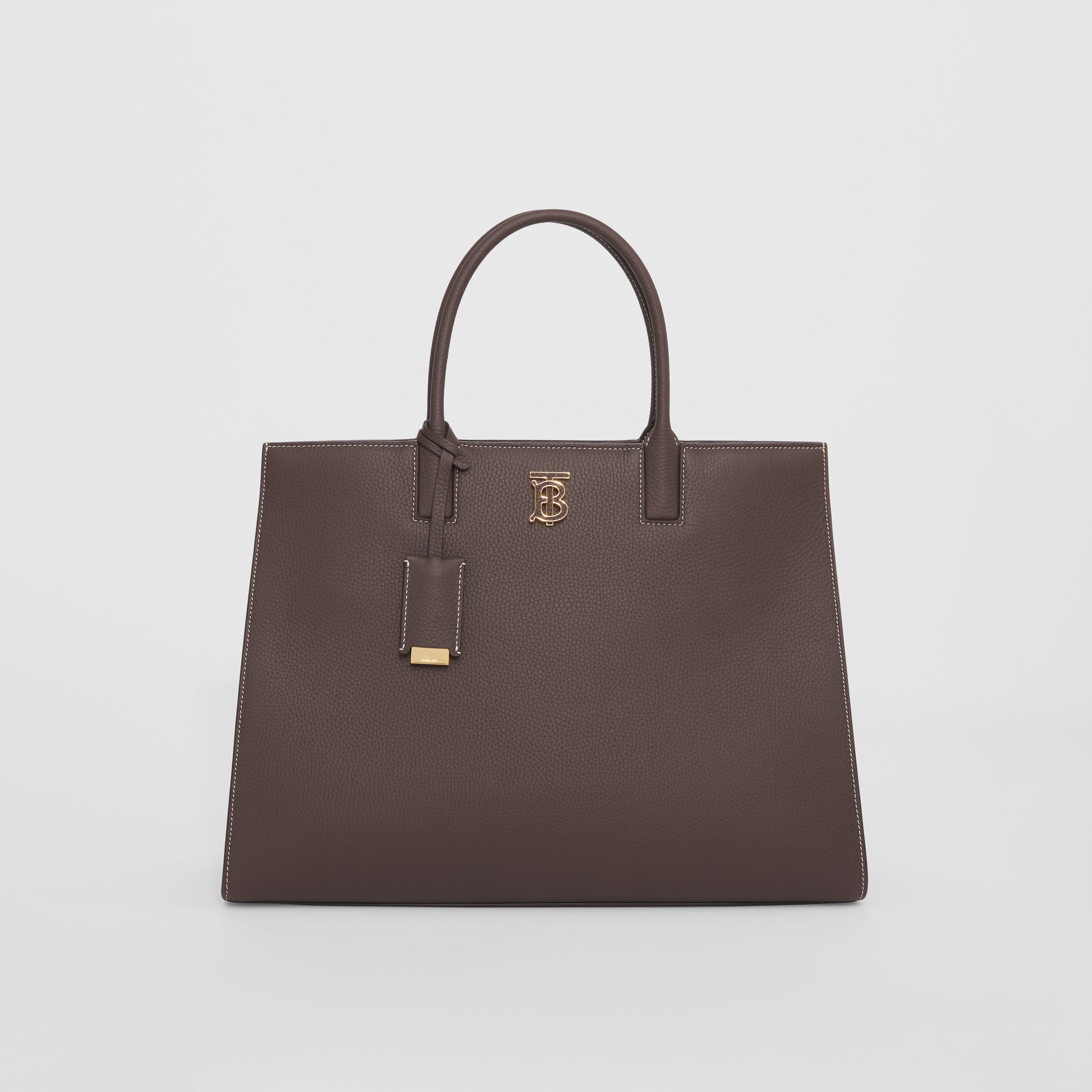 Medium Grainy Leather Frances Bag in Dark Clay Brown - Women | Burberry® Official - 1