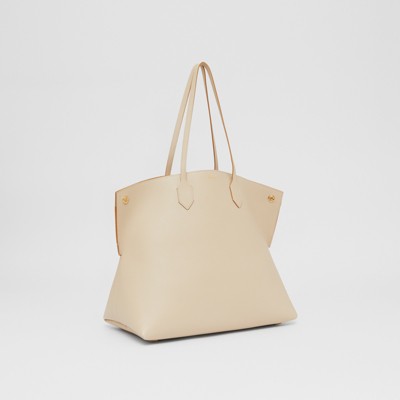 burberry large leather bucket bag